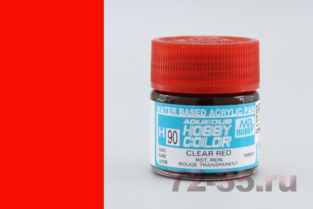 Краска Mr. Hobby H90 (CLEAR RED)